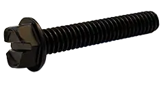 Must Have 1/4"-20 X 1" Machine Screws Indented Hex Head Slotted Drive Steel Black Oxide (2000/Pkg.)