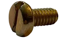 6-32 X 5/16" Machine Screws Pan Head Slotted Drive Steel Zinc Yellow (10000/Pkg.) Hassle-Free Returns