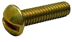 Latest 1/4"-20 X 1" Machine Screws Round Head Slotted Drive Steel Zinc Yellow (2500/Pkg.)