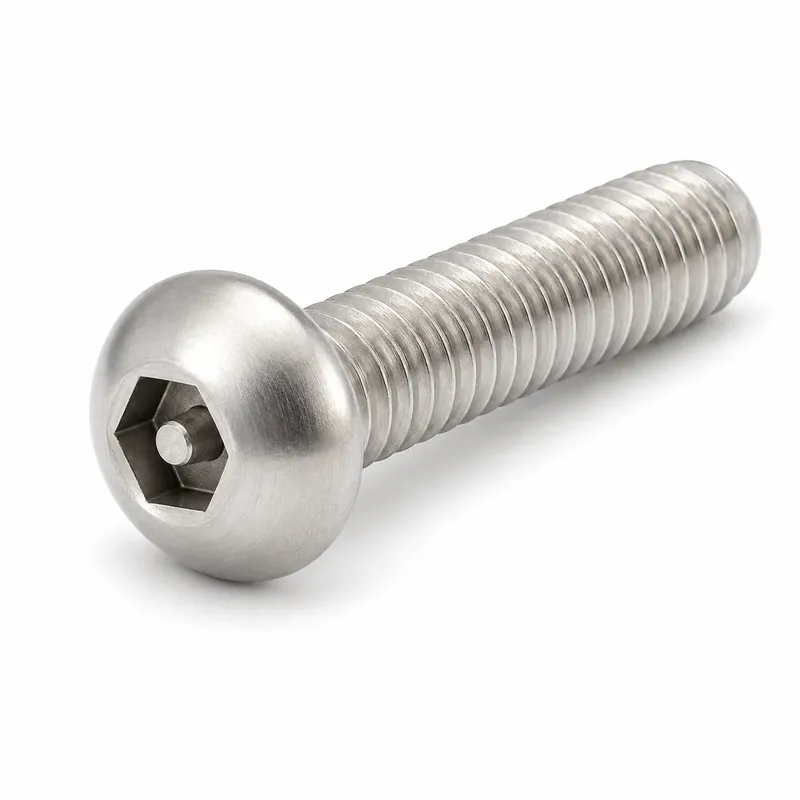 5/16-18 X 1" Button Head Cap Screws Tamper Resistant Pin-In Socket Drive 18/8 Stainless Steel (100 / Pkg.) Brand New