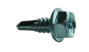 Trending 8-18 X 5/8" Self-Drilling Screws Indented Hex Washer Head Phillips Drive Point Type 2 Steel Zinc Plated (10000/Pkg.)