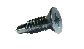 Weekend Sale 6-20 X 2-1/2" Self-Drilling Screws Flat Head Phillips Drive Point Type 2 Steel Zinc Plated (2000/Pkg.)