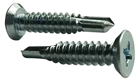 14 X 1-1/4" Self-Drilling Screws Flat Undercut Head Phillips Drive Point Type 3 Steel Zinc Plated (2500/Pkg.) Popular