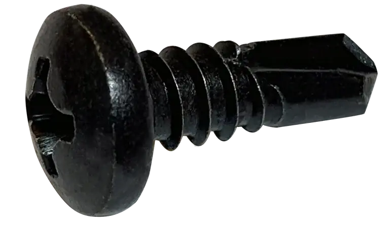 8-18 X 1/2" Self-Drilling Screws Pan Head Phillips Drive Point Type 3 Steel Black Oxide (10000/Pkg.) Grab Now