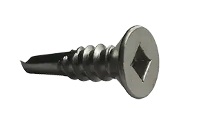 12-14 X 1" Self-Drilling Screws Flat Head Square Drive Point Type 3 Steel Zinc Plated (3000/Pkg.) Buy Online