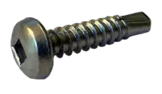 12-14 X 3/4" Self-Drilling Screws Pan Head Square Drive Point Type 3 Steel Zinc Plated (5000/Pkg.) Popular