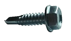 10-16 X 2" Self-Drilling Screws Indented Hex Washer Head Point Type 3 18/8 Stainless Steel (1000/Pkg.) Markdown