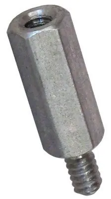 1/2" AF X 10-32 X 11/16" Hex Male-Female Standoffs Aluminum (250 / Pkg.) Genuine