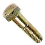 1/4-28 X 2" Hex Head Cap Screws USA Made Grade 8 Steel Yellow Zinc Partially Threaded (100 / Pkg.) Big Sale