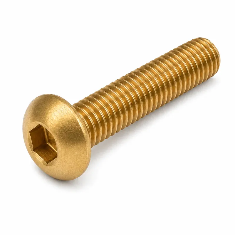 10-32 X 1/2" Socket Cap Screws Button Head Hex Socket Drive Brass (70 / Pkg.) Place Order