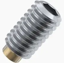 Genuine 4-40 X 1/4" Brass Tip Socket Set Screws Alloy Steel (100 / Pkg.)