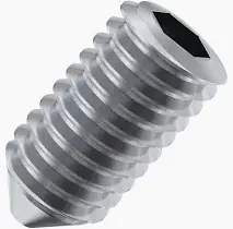 6-32 X 3/16" Cone Point Socket Set Screws 18/8 Stainless Steel (100 / Pkg.) Price Cut