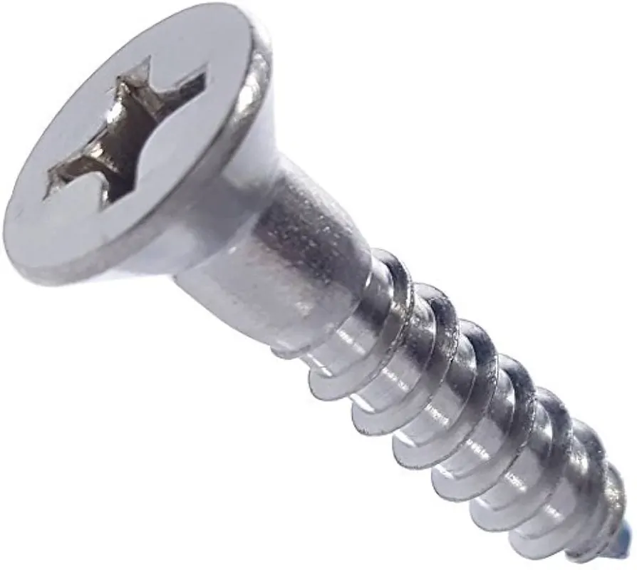 10 X 2" Wood Screws Deep Thread Phillips Drive Flat Head Steel Black Phosphate (200 / Pkg.) Latest