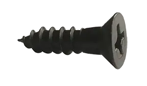 14 X 4" Wood Screws Phillips Drive Flat Head Steel Black Oxide & Oil (300 / Pkg.) Factory Price