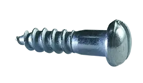 14 X 4" Wood Screws Slotted Drive Round Head Steel Zinc Plated (300 / Pkg.) Weekend Sale