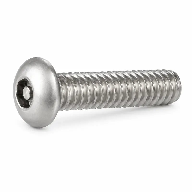 6-32 X 1/4" Tamper Resistant Button Head Cap Screws Pin-In Socket Drive 18/8 Stainless Steel (100 / Pkg.) Special Discount