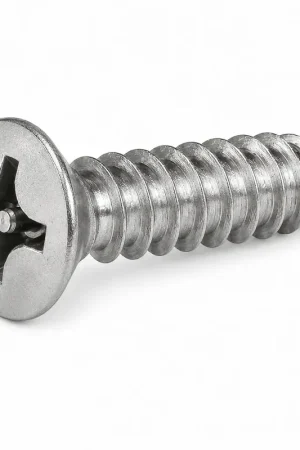 While Supplies Last 8 X 3" Tamper Resistant Sheet Metal Screws Flat Head Pin-In Phillips Drive 18/8 Stainless Steel (100 / Pkg.)