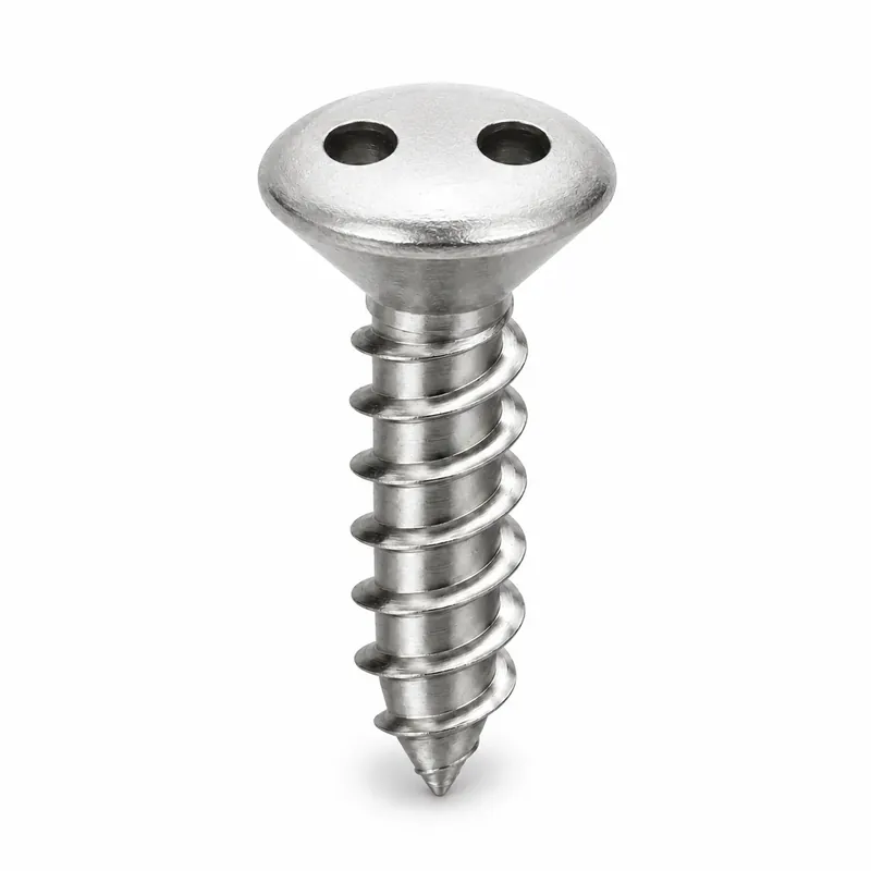 Today Only 12 X 1-1/4" Tamper Resistant Sheet Metal Screws Oval Head Spanner Drive 18/8 Stainless Steel (100 / Pkg.)