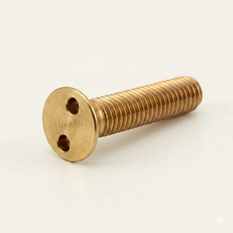 Best Price 10-24 X 3/4" Tamper Resistant Machine Screws Flat Head Spanner Drive Brass (100 / Pkg.)