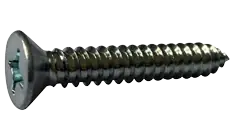 10 X 1" Type A Sheet Metal Screws Flat Head Phillips Drive Steel Zinc Plated (100 / Pkg.) Grab Now