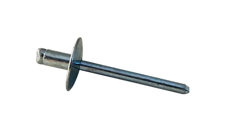 [3000 BULK] Blind Rivets Large Flange Dome Head Steel/Steel Zinc Plated 3/16 Diameter .02-.12 Grip Hot Picks