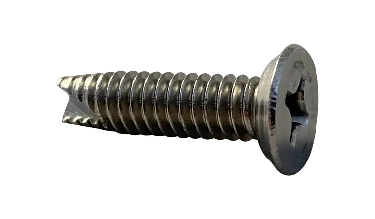 12-24 X 1" Type 23 Thread Cutting Screws Flat Undercut Head Phillips Drive Steel Zinc & Bake (3000 / Pkg.) Genuine