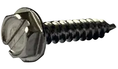 Time-Limited 8 X 5/16" Type AB Self Tapping Sheet Metal Screws Indented Hex Washer Head Slotted Drive 18/8 Stainless Steel (5000/Pkg.)