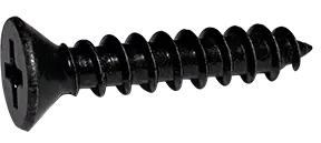 6 X 1/2" Type A Self Tapping Sheet Metal Screws Flat Head Phillips Drive 18/8 Stainless Steel Black Oxide (5000/Pkg.) Buy Online