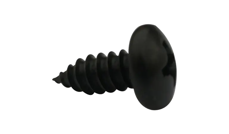 2 X 5/16" Type AB Self Tapping Sheet Metal Screws Pan Head Phillips Drive Steel Black Oxide (10000/Pkg.) Low Price