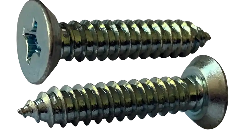 Get Yours 6 X 5/16" Type AB Self Tapping Sheet Metal Screws Flat Undercut Head Phillips Drive Steel Zinc & Bake (10000/Pkg.)