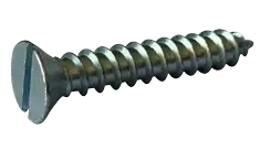 Get Yours 14 X 2" Type A Self Tapping Sheet Metal Screws Flat Head Slotted Drive Steel Zinc & Bake (1250/Pkg.)