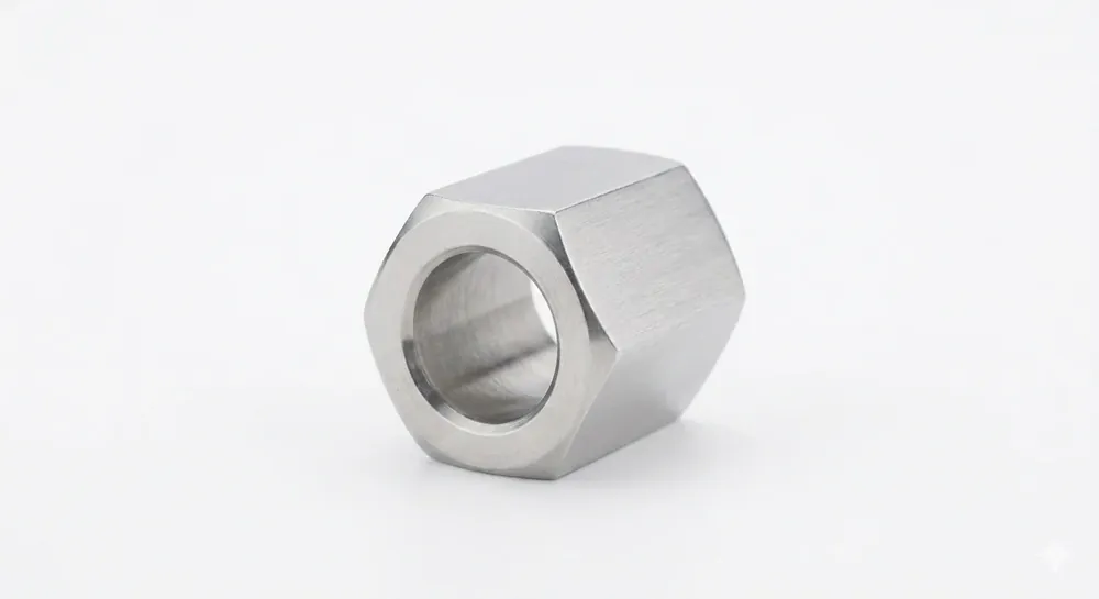 Crafted 1/4" Hex X 3/8" Spacers 6 Hole Brass Nickel (250/Pkg.)