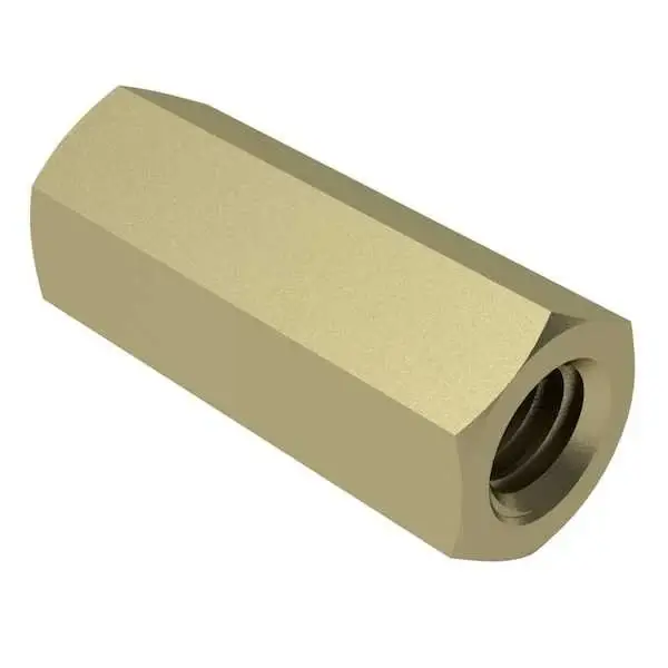 Don't Miss Out 3/16" AF X 2-56 X 1" Hex Female-Female Standoffs Yellow Zinc Steel (250 / Pkg.)