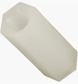 1/4" AF X 4-40 X 7/16" Hex Female-Female Standoffs Nylon 6/6 (250 / Pkg.) New Release