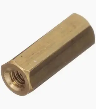 1/4" AF X 6-32 X 1-9/16" Hex Female-Female Standoffs Gold Iridite Aluminum (250 / Pkg.) Special Offer