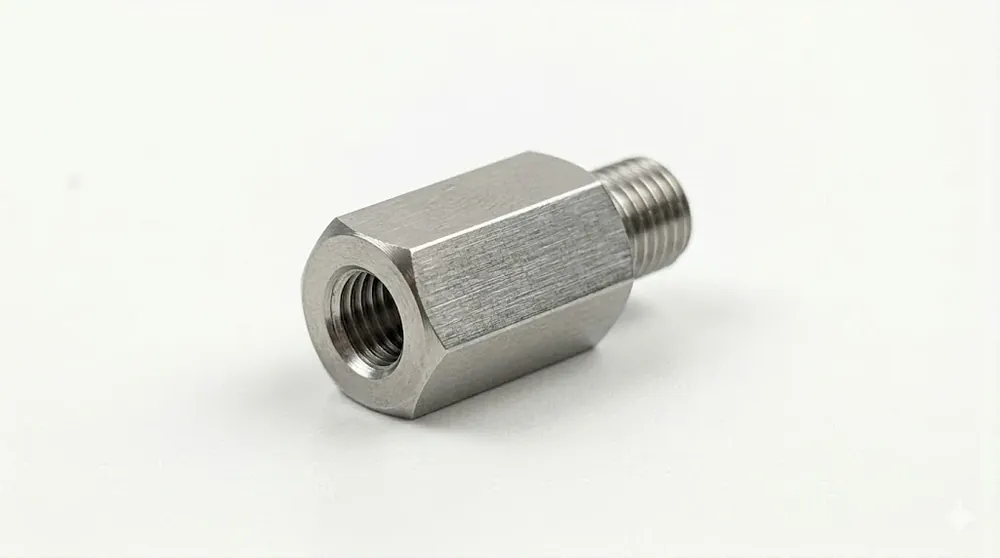 Certified 1/4" Hex X 3/8" Swage Standoffs 4-40 Thread 1/16" Panel Brass (250 / Pkg.)