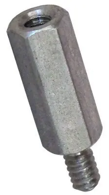 .156" AF X 2-56 X 3/16" Hex Male-Female Standoffs Aluminum (250 / Pkg.) In Demand