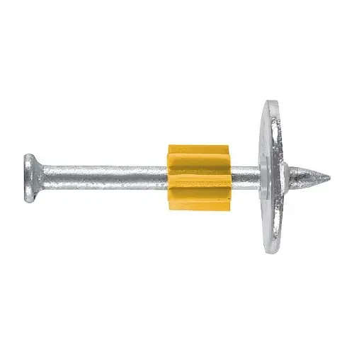 Genuine 2-1/2" DeWalt Powder-Actuated Pin with 1" Washer .300 Head Mechanically Galvanized 50113MG-PWR (100/Pkg.)