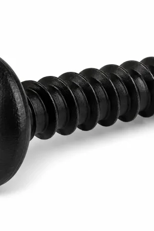 1/4 X 2" Tamper Resistant Sheet Metal Screws Truss Head Pin-In Six Lobe Drive Steel Black Oxide (100 / Pkg.) Certified