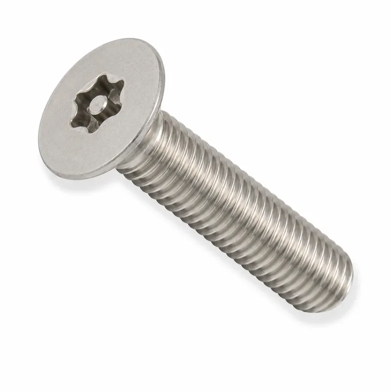 Best Choice 1/4-20 X 1/2" Tamper Resistant Machine Screws Flat Head Pin-In Six Lobe Drive 316 Stainless Steel (100 / Pkg.)