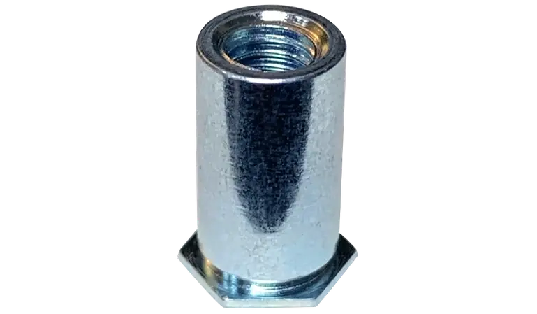 8-32 X 1/2" Self-Clinching Standoffs Through Threads Hardened Steel Heat Treated Zinc & Bake Plated (1000 / Pkg.) Holiday Sale