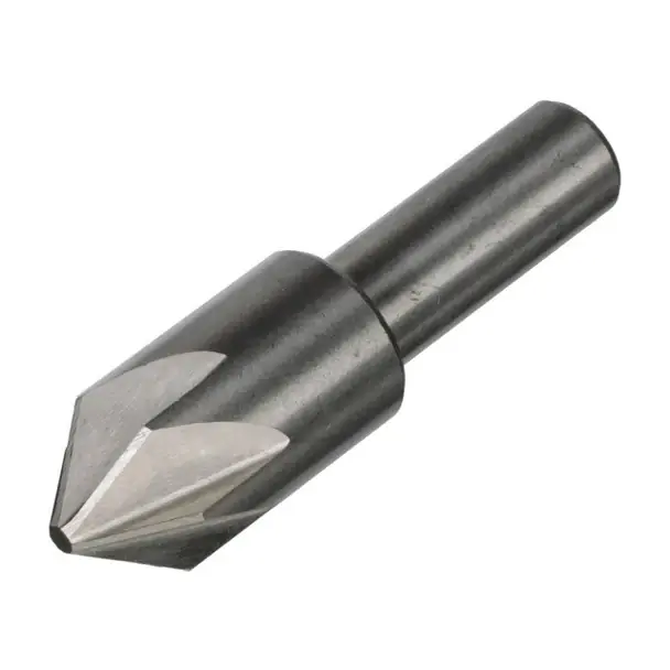 Get Yours 3/4"-100 Degree 6 Flute Chatterless Countersink HSS 1/2" Round Shank DEWCHAT3/4-100