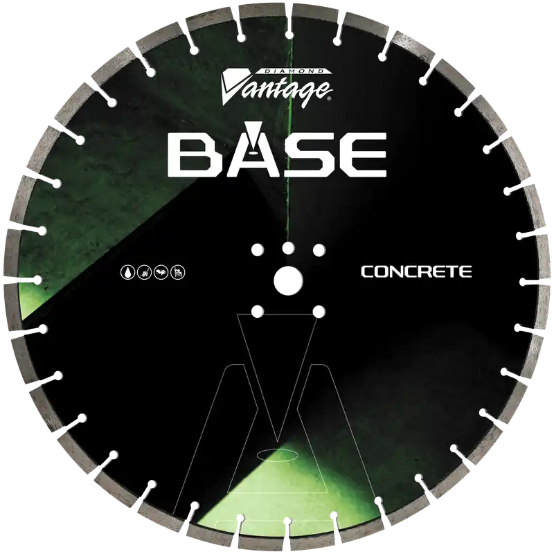 Diamond Vantage 1618BASE 16" x 0.187" Walk Behind Saw Diamond Blade for Concrete Base 12mm Segments Instant Buy