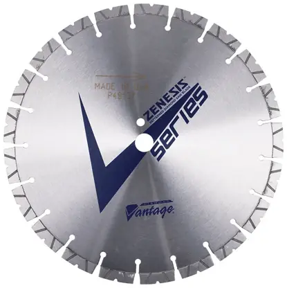 Super Sale Diamond Vantage 3018EVWZX4 30" x 0.187" x 1" Walk Behind Saw Diamond Blade for Concrete ZENESIS V SERIES PRO 12mm Segments