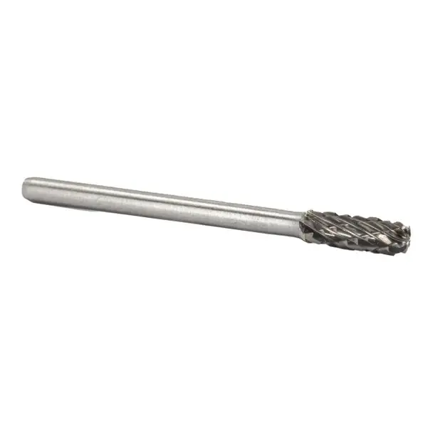 3/16" X 1/2" Cylindrical Radius-End Miniature Carbide Bur Solid Carbide 3/16" Round Shank DULSC81 Limited Time