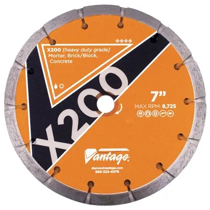 Diamond Vantage 0508CDBX2 5" x 0.250" Diamond Blade for Tuck Point/Concrete Masonry X200 - Double TUCK POINT Deal
