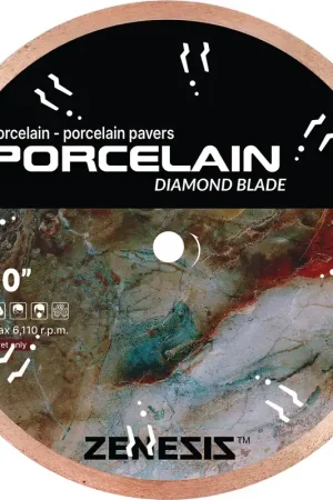 Top Rated Diamond Vantage S-1006AWPZ 10" x 0.060" x 5/8" Diamond Blade for Ceramic & Porcelain Tile ZENESIS PORCELAIN