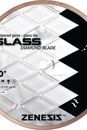 Best Seller Diamond Vantage S-0406CWGZ 4" x 0.060" Diamond Blade for Glass ZENESIS GLASS