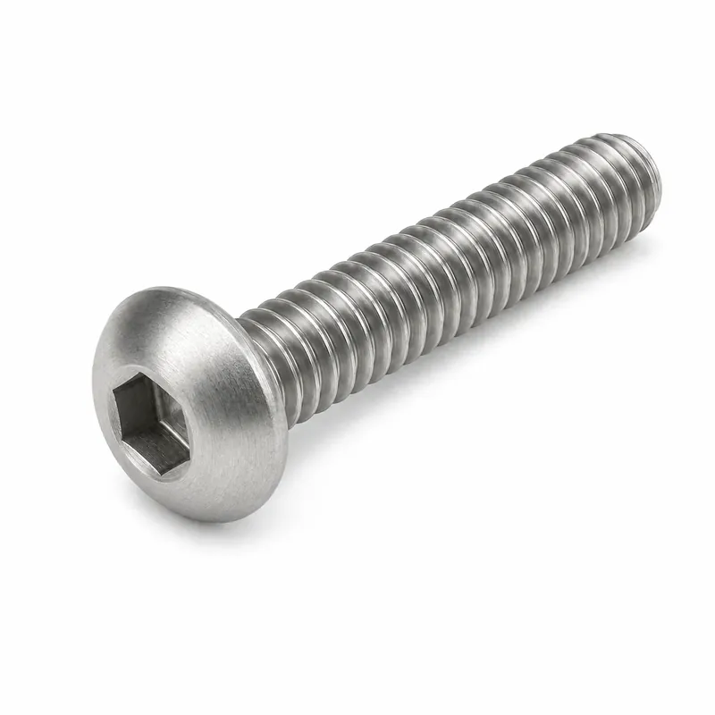Clearance M3-0.5 X 5mm Socket Cap Screws Button Head Hex Socket Drive Fully Threaded 316 Stainless Steel (400 / Pkg.)