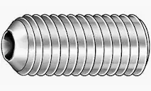 M3 X 10mm Cup Point Socket Set Screws Alloy Steel Zinc Plated (100 / Pkg.) Factory Price